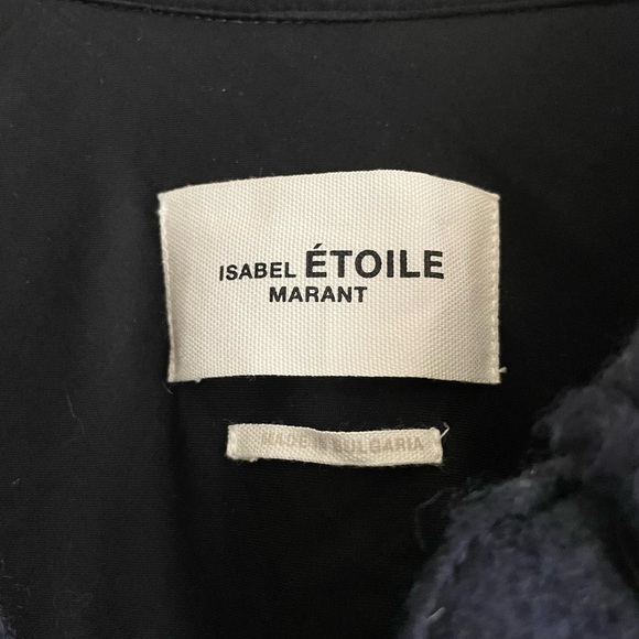 Isabel Marant Étoile Fontizi Checked Plaid Wool Blend Long Coat Shacket Size 1 - Picture 8 of 12